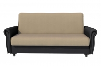 Диван-книжка Лайт комбинированный бежевый/серый независимые пружины 2150x850x1000 РуСон