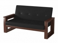 Диван Ивару Стикер нераскладной Люкса Блек