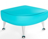 Секция угловая 45 Unital Вейт 7 Ярко-голубая