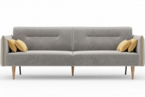 Диван трёхместный Любимый дом Протей ЛД 309.010.000 Светло-серый Горчичный