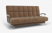 Диван Можгинский лесокомбинат Финка-2 ДК, подлокотники хром, велюр Пони 731