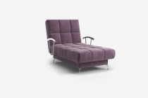 Оттоманка МЛК, г. Можга Финка-2 ОТ, подлокотники хром, велюр Нео 17