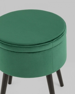 Пуф Stool Group Клайс с ящиком велюр Зеленый