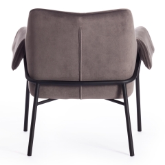 Кресло Tetchair BESS mod. 0179471 металл/вельвет, 70х71х75 см, серо-коричневый S108 84 Brown/черный