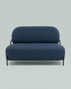 Диван Stool Group Стоун рогожка Синий