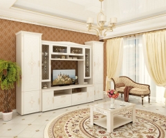 Комплект мебели для гостиной Витра Венеция 05 Сосна Астрид Ваниль