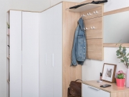 Прихожая Mobi Куба комплект 1 Дуб сонома-белый премиум