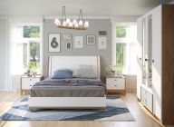 Модульная спальня Любимый дом Бари 3 Дуб Золотой Белый