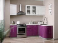 Кухонный гарнитур 2400 угловой Любимый дом Анастасия 2 Белый Ежевика