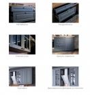 Кухонный гарнитур 2000 Любимый дом Мокка 02 Черный Дуб фактурный антрацит