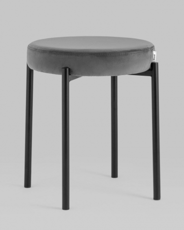 Табурет Stool Group Рио велюр Темно-серый