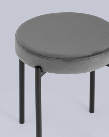 Табурет Stool Group Рио велюр Темно-серый