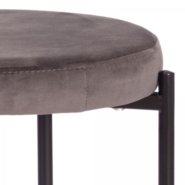 Табурет Tetchair REVO mod. 7034 ткань/металл, 44 х 44 х 47 см, темно-серый barkhat 14/черный