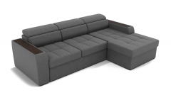 Диван Berhouse Манчестер ЗР Цвет фасада Серый Тип Левый/правый Материал фасада Металл/Велюр