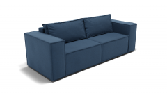 Диван Berhouse Рашт ЗР Цвет фасада Синий Тип Прямой Материал фасада Металл/Велюр