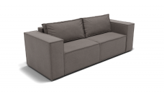 Диван Berhouse Рашт ЗР Цвет фасада Серо коричневый Тип Прямой Материал фасада Металл/Велюр