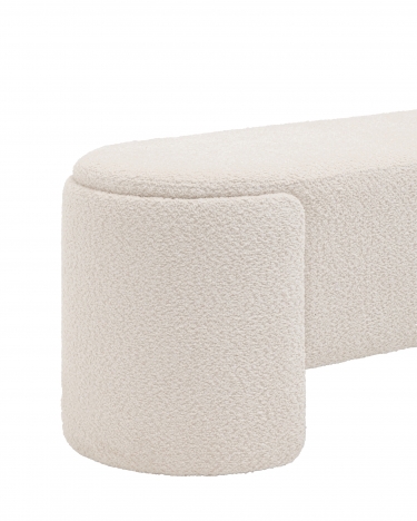 Банкетка Stool Group Taks букле Белый