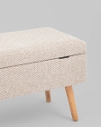 Банкетка Stool Group Сторми с ящиком бежевый