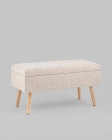 Банкетка Stool Group Сторми с ящиком серо-бежевый