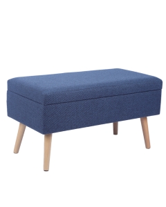 Банкетка Stool Group Сторми с ящиком темно-синий